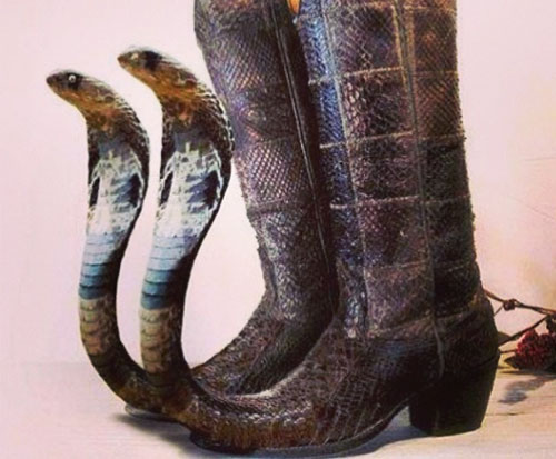mexican long toe boots